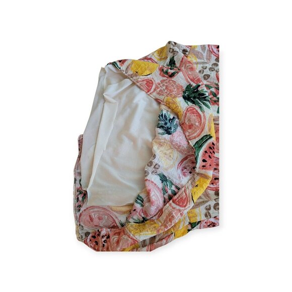 By The River Fruit Print Smocked Mini Dress 🍓 Summer Vibes Size S Cute & Fun - Picture 8 of 12